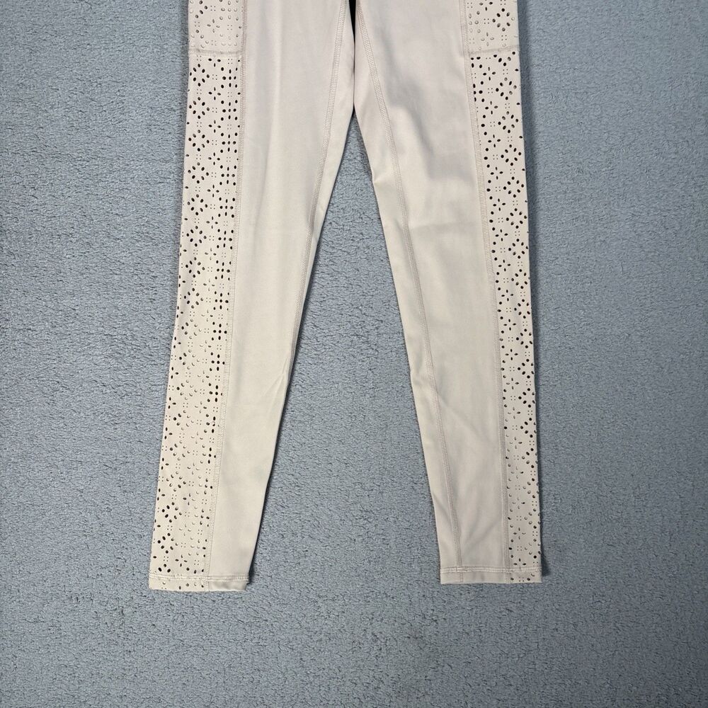 Aerie Women’s Size Small Offline Leggings Nude Beige Eyelets‎ Pockets Athleisure - Picture 4 of 15